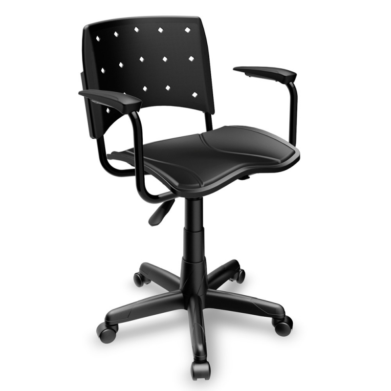 Cadeiras para Escritórios de Plástico Alto de Pinheiros - Cadeiras para Escritório Fixa