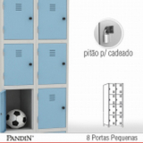 armario locker 4 portas a venda Vila Réggio